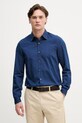 United Colors of Benetton koszula męska z bawełny granatowy 58JKUQ065