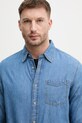 United Colors of Benetton koszula męska jeansowa niebieski 5YETUQ06J