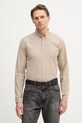 Lindbergh koszula z elastanem beżowy 30.203174B