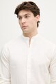 Lindbergh koszula męska z lnem biały 30.203344A