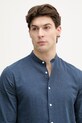 Lindbergh koszula męska z lnem granatowy 30.203344A