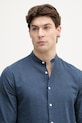 Lindbergh koszula męska z lnem granatowy 30.203344A