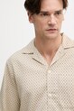 Lindbergh koszula męska z lyocellem beżowy 30.222111