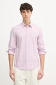 Marc O'Polo koszula męska bawełniana fioletowy 5000012780
