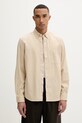 Marc O'Polo koszula męska bawełniana beżowy 5000012786