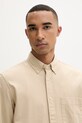 Marc O'Polo koszula męska bawełniana beżowy 5000012786