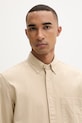 Marc O'Polo koszula męska bawełniana beżowy 5000012786