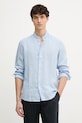 Marc O'Polo koszula męska lniana niebieski 5000012792