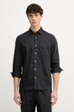 Marc O'Polo koszula męska lniana czarny 5000012796