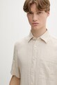 Marc O'Polo košeľa pánska ľanová béžová 5000012798