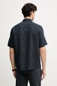 Odzież Marc O'Polo koszula męska lniana 5000012803 granatowy
