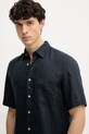 Marc O'Polo koszula męska lniana granatowy 5000012803