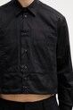 Vetements koszula bawełniana męska czarny UE76SH031B