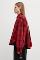 VETEMENTS koszula Cowboy Flannel ME76FS055RB czerwony SS26