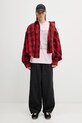 VETEMENTS koszula Cowboy Flannel ME76FS055RB czerwony