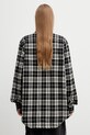 Odzież VETEMENTS koszula bawełniana Leather Cross Flannel ME76FS059BW czarny
