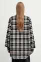 Odzież VETEMENTS koszula bawełniana Leather Cross Flannel ME76FS059BW czarny