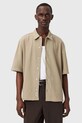 AllSaints koszula bawełniana STALLON beżowy M020SE