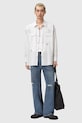 Дрехи Памучна риза AllSaints PORTMAN M024SE бял