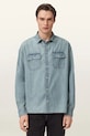 AllSaints koszula męska jeansowa GRIBBS niebieski M042SE