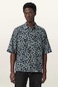 AllSaints cămașă cu in SILESIA scurt gri M047SE
