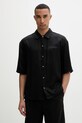 AllSaints camicia da uomo ODYSSEY nero M116SE