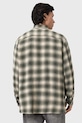 AllSaints koszula męska LUMLEY M034SE zielony SS26