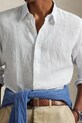 Льняная рубашка Polo Ralph Lauren белый 710B15594