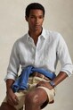 Льняная рубашка Polo Ralph Lauren 710B15594 белый