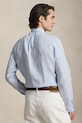 Ľanová košeľa Polo Ralph Lauren 710B15594 modrá SS26