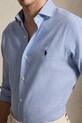 Polo Ralph Lauren košeľa pánska ľanová modrá 710B16698