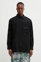 Y-3 koszula z domieszką lnu M SHIRT LS casual czarny KH0419