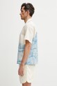 Lacoste koszula męska bawełniana CH1995 żółty SS26