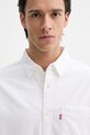 Βαμβακερό πουκάμισο Levi's SUNSET 1 POCKET STANDARD μπεζ 85746.0000