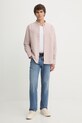 Levi's koszula bawełniana AUTHENTIC BUTTON DOWN A7210.0055 różowy SS26