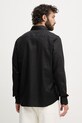 Oblečení Karl Lagerfeld košile pánská se lnem 562791.605084 černá