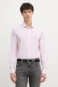 Tommy Hilfiger koszula męska bawełniana z elastanem różowy MW0MW42930