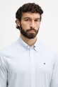 Tommy Hilfiger πουκάμισο ανδρικό βαμβακερό μπλε MW0MW42936