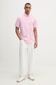 Tommy Hilfiger koszula męska bawełniana MW0MW42630 różowy SS26