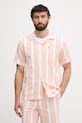 Tommy Hilfiger cămașă pentru bărbați din bumbac SUMMER portocaliu MW0MW42984