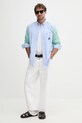 Tommy Hilfiger košile pánská bavlněná SUMMER MW0MW42985 modrá SS26