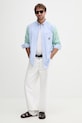 Tommy Hilfiger košile pánská bavlněná SUMMER MW0MW42985 modrá SS26