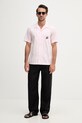 Tommy Hilfiger košile pánská bavlněná SUMMER MW0MW42986 růžová SS26