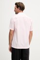 Oblečení Tommy Hilfiger košile pánská bavlněná SUMMER MW0MW42986 růžová