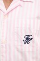 Tommy Hilfiger košile pánská bavlněná SUMMER MW0MW42986 růžová