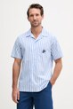 Tommy Hilfiger košile pánská bavlněná SUMMER modrá MW0MW42986