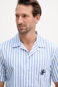 Tommy Hilfiger košile pánská bavlněná SUMMER modrá MW0MW42986