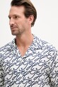 Tommy Hilfiger košile pánská se lnem SUMMER námořnická modř MW0MW42987
