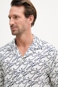 Tommy Hilfiger košile pánská se lnem SUMMER námořnická modř MW0MW42987