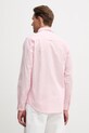 Oblečenie Košeľa s prímesou ľanu U.S. Polo Assn. LINEN BLEND LS MUP3248 ružová
